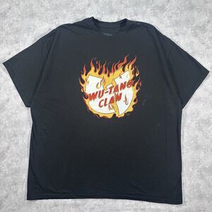 Vintage Wu-Tang Clan Flame Logo Mens XL T-Shirt